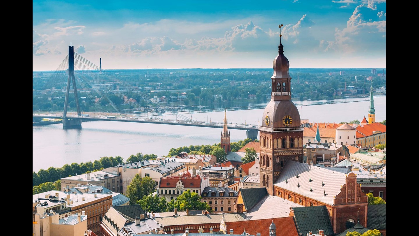 Cityscape of Riga Dome Cathedral